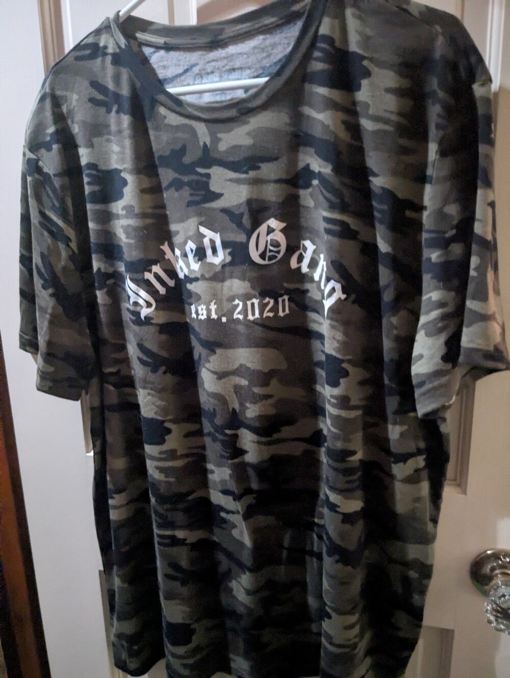 Camo Short Sleeve Men's T-Shirt - Olive/Black